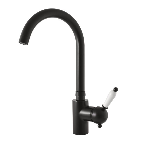 RAV Slezák - LABE - Dřezová baterie, Černá matná, Černá - matná, 3/8" L519.0/4CMAT