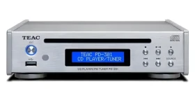 TEAC PD-301DAB-X stříbrná / CD přehrávač / Slot-in mechanika / DAB+/FM tuner / USB / Dálkové ovládání (PD-301DAB-X/S)