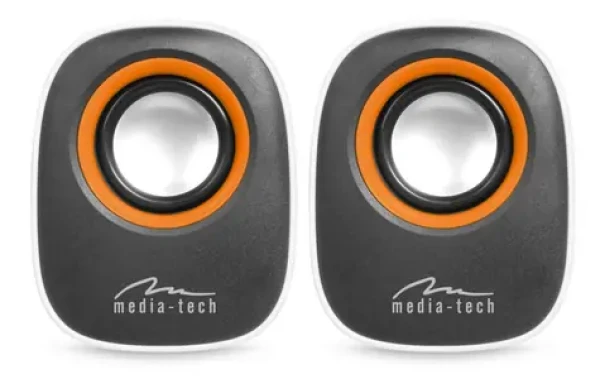Media-Tech IBO bílá / Reproduktory / 2.0 / RMS 6W / USB / 3.5mm jack (MT3137W)