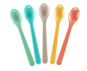 NIP Lžička krátká 5ks mix barev / od 4 měsíců (NIP37078)