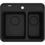DEANTE - Momi metal grafit Granitový dřez, 1.5-miska ZKM_G503