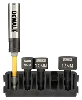 DeWalt 5dílná sada nástrčných klíčů / Sada nástrčných klíčů / 8, 10, 13 mm / ToughCase (DT70826)