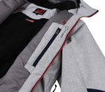 Pánská lyžařská bunda HANNAH Tiersen light gray mel/dress blues XL