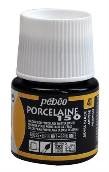 Pébéo Barva na porcelán a sklo Porcelaine 150 45 ml - černá abyss 41