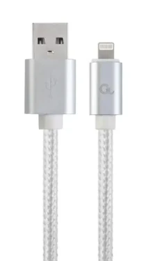 Gembird CCB-MUSB2B-AMLM-6-S Lightning kabel 1.8 m stříbrná / USB-A (M) - Lightning (M) (CCB-MUSB2B-AMLM-6-S)