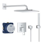 GROHE - Eurocube Sprchový set s baterií pod omítku, 31 cm, chrom 25238000