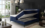 Boxspring Aderito Barva korpusu: Monolith 77, Rozměr: 180 x 200 cm