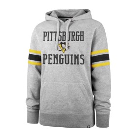47 Brand Pánská Mikina Pittsburgh Penguins Double Block 47 Sleeve Stripe Hood Velikost: