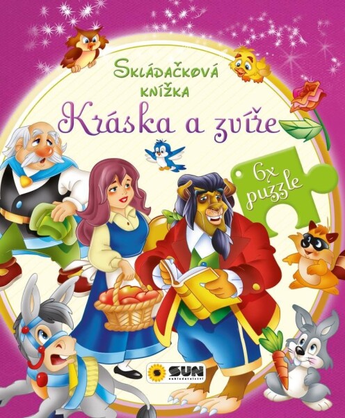 Skládačková knížka Kráska zvíře