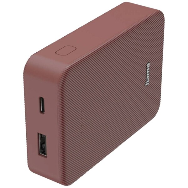 Hama Colour 10 červená / Powerbanka / 10000 mAh / 1x USB-C / 1x USB-A / 5V / 3A (201714-H)