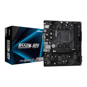 ASRock B550M-HDV / AMD B550 / DDR4 / SATA III RAID / USB / GLAN / M.2 / sc.AM4 / mATX (B550M-HDV)