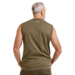 Bushman Pánský nátělník Kunto, tmavá khaki XXXL