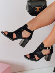 Dámské sandály na jehlovém podpatku AMIRIA black FashionStreet ZY0806 37