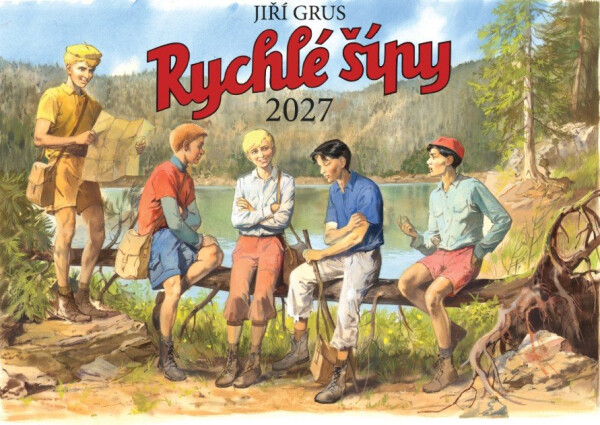 Kalendář 2027 Rychlé šípy - nástěnný - Jiří Grus