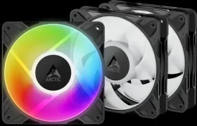 Rozbaleno - ARCTIC P12 Pro A-RGB (3ks) černá / 120mm / PWM PST / 3000 RPM / 77 CFM / 4-pin / rozbaleno (ACFAN00310A.rozbaleno)