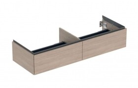 GEBERIT - ONE Umyvadlová skříňka, 133x27x47 cm, 2 zásuvky, dub 505.076.00.5