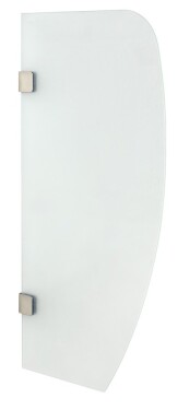SAPHO - Dělící stěna mezi urinály 40x80 cm, mléčné sklo 2502-05