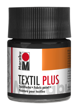 Barva na textil Marabu Textil Plus 50 ml - černá 073