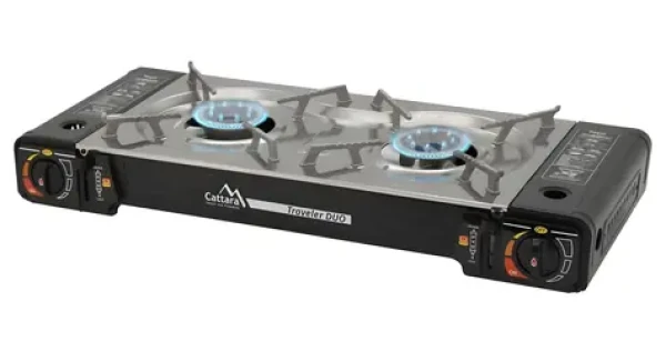 Cattara Traveler DUO / Plynový vařič / 2x 2500 W / 2 hořáky / CP250 (13599)