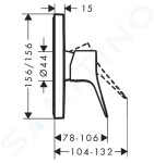 HANSGROHE - Vivenis Sprchová baterie pod omítku, matná černá 75615670