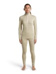 ICEBREAKER Wmns Merino 260 Tech Vertex LS Half Zip AlpGeo, Undyed/Cumin/J (vzorek) velikost: S