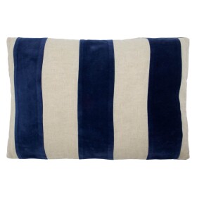 House Doctor Bavlněný povlak na polštář Sono Blue 60 x 40 cm, modrá barva, textil