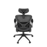 Kancelářská židle, houpací mechanismus, černá, KA-K2021 BK