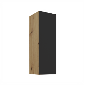 Horní skříňka Aria 30 G-90 1F Barva korpusu: Dub artisan, Barva dvířek: BL - Black AFM