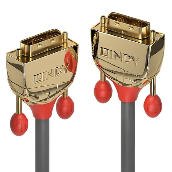 Lindy DVI-D SLD Gold Line / Kabel / Single Link / 15 m / pozlacené konektory (36216)
