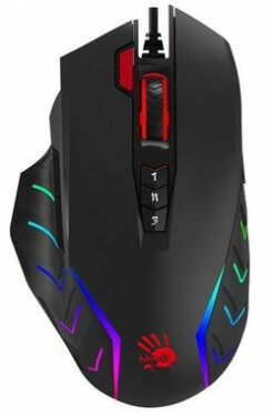 Zánovní - A4tech BLOODY J95A černá / Herní optická myš / 5000 DPI / 9 tlačítek / Core 3 / RGB podsvícení / USB / 1.8 m / zánovní (MY4 H J95C3.zanovni)