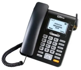 Rozbaleno - Maxcom MM28DHS černá/Stolní telefon se slotem pro SIM kartu/baterie 600 mAh/SMS / Speed Dial / s displejem / rozbaleno (MM28DHS.rozbaleno)