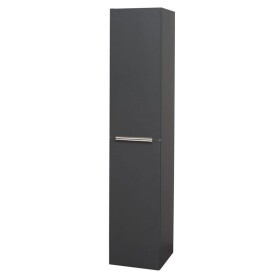 MEREO - Mailo, koupelnová skříňka vysoká 170 cm, antracit, chrom madlo CN534LP