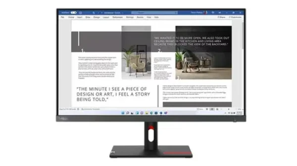 27" Lenovo LCD S27i-30 černá / IPS / 1920x1080 / 6ms / 300cd-m2 / 1300:1 / DP+HDMI+VGA / Pivot / VESA / repro (63DFKAT4EU)