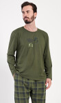 Pánské pyžamo dlouhé Sunshine paradise khaki XXL