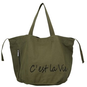 Trendy textilní dámská kabelka na rameno Bellinda, zelená