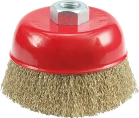 Vorel Kartáč drátěný čelní 75 mm / Kartáč drátěný čelní / 75 mm / pomosazený drát