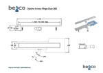 HOPA - Odtokový žlab VIRGO 360 DUO - Rozměr A - 90 cm ZLOL90V360