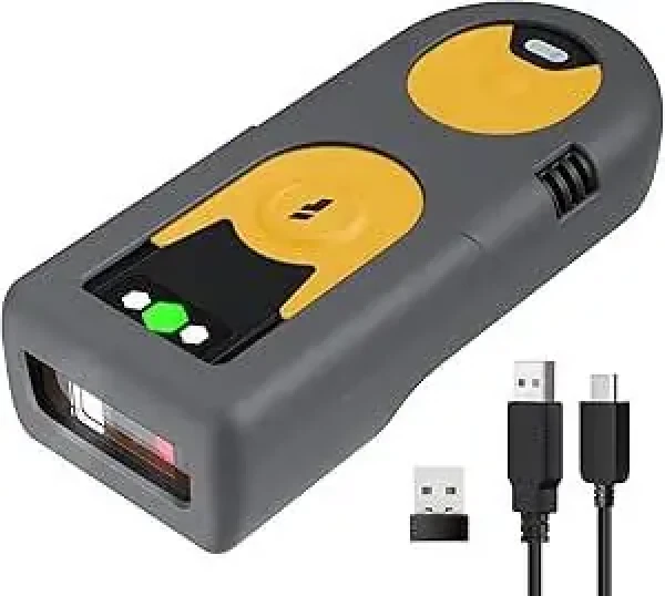 Inateck BarcodeScanner 42 kit žlutá / 2D snímač čárových kódů / bezdrátový / BT (BCST-42_YELLOW)