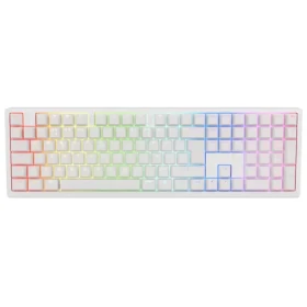 Ducky Zero 6108 Cherry MX2A-Speed-Silver bílá / herní klávesnice / bezdrátová / 2.4 GHz / USB-C / Bluetooth / US (DKZE2408ST3-CPUSPDOECL2WW1)