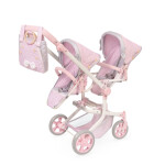DeCuevas 90875 Skládací kočárek pro dvojčata panenky s taškou Sophie 2025 - 91 cm