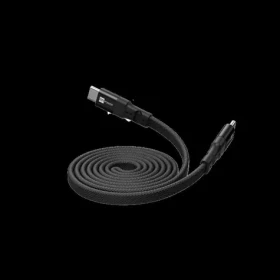 ER Power Flat Magnetic černá / Magnetický kabel / plochý / USB-C/USB-C / PD 100W / 1,5m (ERPW2CFM-BK)