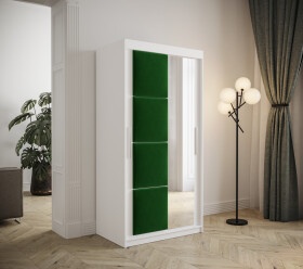Šatní skříň Abi Tapi Barva korpusu: Bílá, Rozměry: 120 cm, Dveře: Manila 35