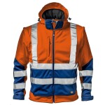 Sir Safety Bunda reflexní STARMAX 34567 softshellová oranžovo-modrá 3XL oranžovo-modrá