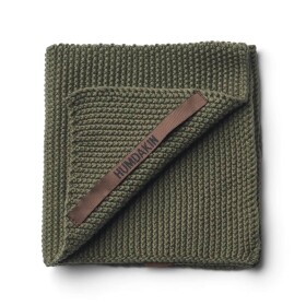 Humdakin Pletený hadřík z organické bavlny Evergreen, zelená barva, textil