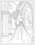 Creative Haven Gothic Fantasy, antistresové omalovánky, Marty Noble