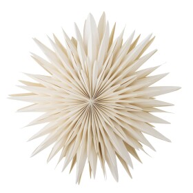 Bloomingville Závěsná svíticí hvězda Elijas White 50 cm, bílá barva, papír