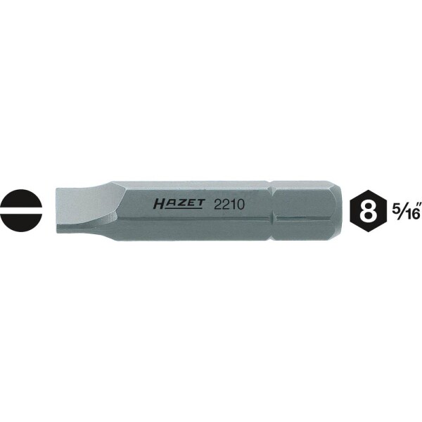 Hazet HAZET plochý bit 8 mm Speciální ocel C 8 1 ks - bit HAZET 2210-12