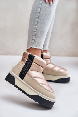 Nízké Sněhule Na Silné Podešvi D.Franklin Béžové DFSH371010 38