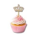 Dortisimo Zápich do dortu Koruna zlatá 10 cm
