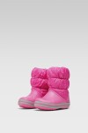 Kozačky Crocs WINTER PUFF BOOT KIDS 14613-6TR Materiál - Croslite,Látka/-Látka